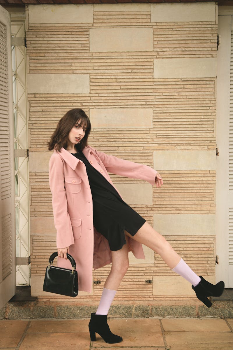 Black Soft Mikado Two-Piece Set